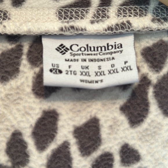 2 for $26 Columbia Women's Floral Print Warm Cozy Fleece Quarter Zip Pullover XL - Picture 5 of 6
